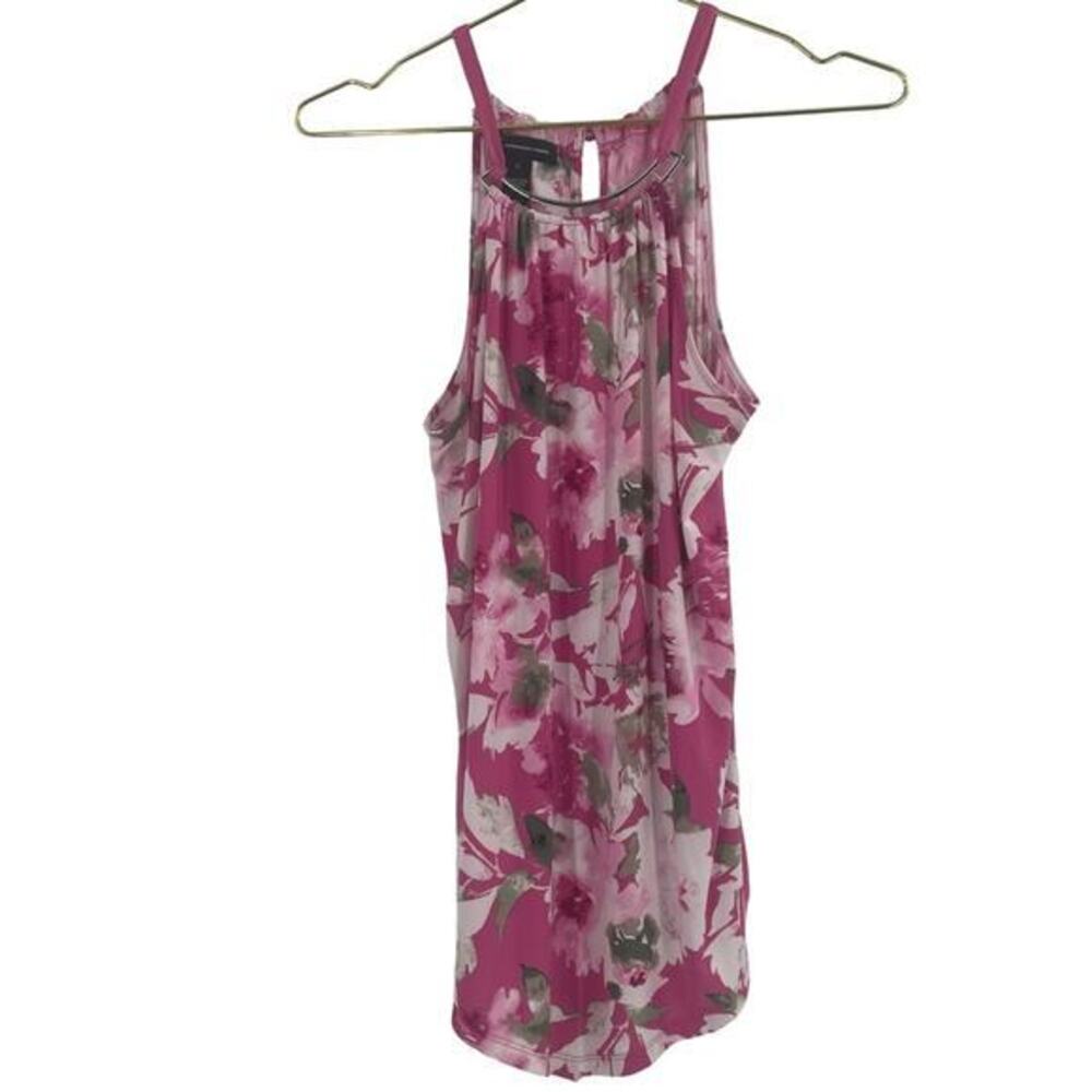 INC International Concepts Pink and Gray Halter Style Top sleeveless Small